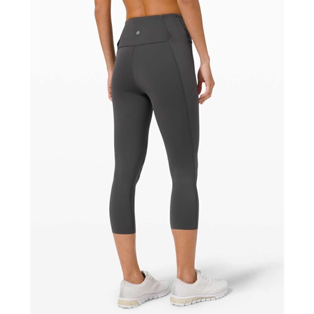 Lululemon Free to Speed High-Rise Crop 21" In Graphite Grey